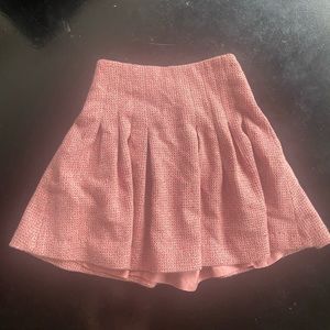 Vintage Pink Chanel Tweed Skirt